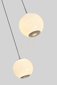 Lampa suspendată rotundă cu trei becuri LED LUBERON, culoare Cashmere, 5051-313 Aviano small 2