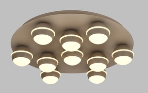 BIARRITZ Lampa de tavan rotundă cu LED, Cashmere, 9047-1013, Aviano small 0