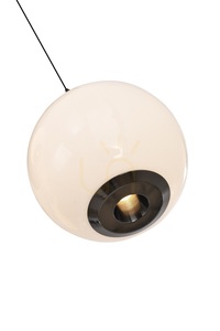 Lampa suspendată LED dreaptă LUBERON cu 4 becuri, crom negru, 7051-405, Aviano small 5