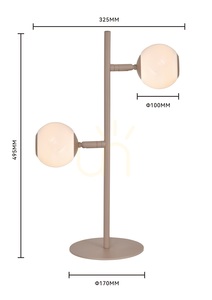 Lampa de podea LUBERON cu două LED-uri, de culoarea nisipului, 8051-213 Aviano small 2
