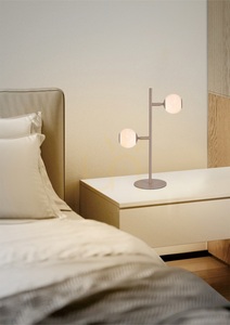 Lampa de podea LUBERON cu două LED-uri, de culoarea nisipului, 8051-213 Aviano small 0