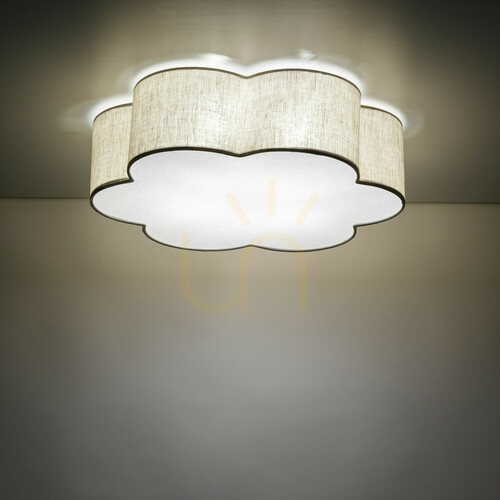 Verifica Plafonieră TK-Lighting CAPRI LEN 10746, bej, 49 cm, 4×E27