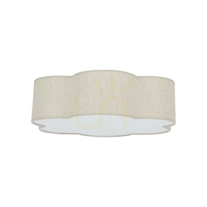 Plafonieră TK-Lighting CAPRI LEN 10746, bej, 49 cm, 4×E27 small 6
