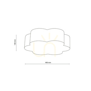 Lampa de tavan Capri White, 4x E27 small 5