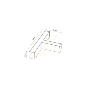 Conector în T Luxe Pro Black CCT small 1