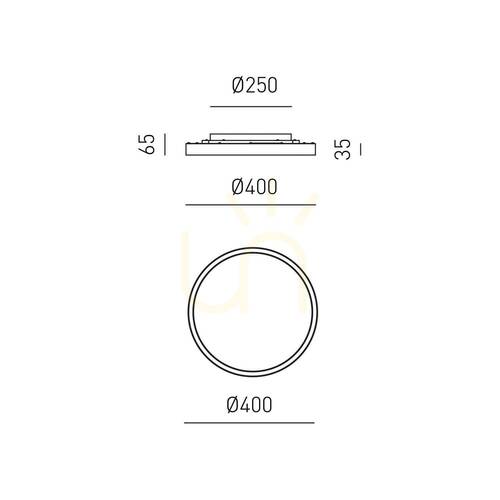 Verifica Lampa de tavan AELA P/P FAEPA1, portocaliu, Gea Luce