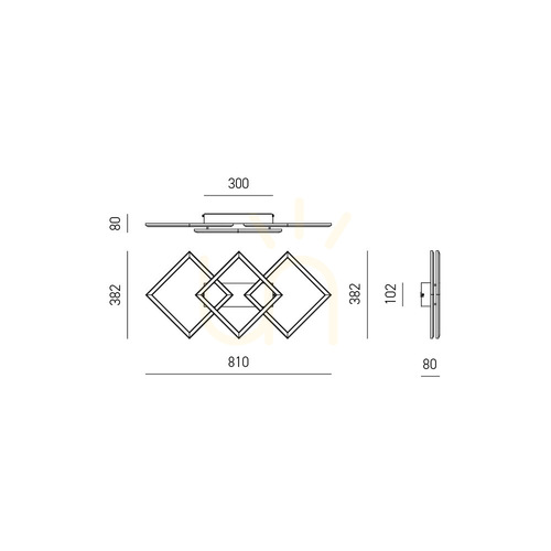 Verifica AFRODITE P/M FAFPT2, plafonieră, Titanium Gea Luce