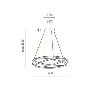 Lampa suspendată ATIA S/M FATSB2 albă, model Gea Luce small 1