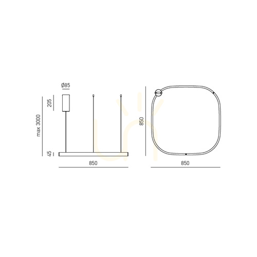 Verifica CRISEIDE S/1G Q FCRSBE9Q Lampa suspendată „Gea Luce” de culoare bej