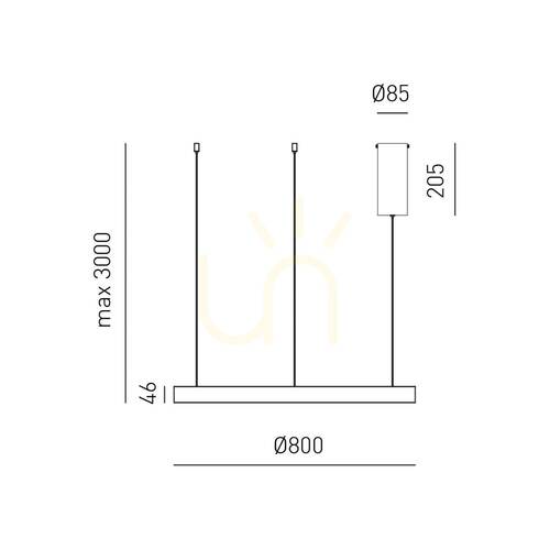 Verifica Lampa suspendată CRISEIDE S/1P FCRSN8, negru, Gea Luce