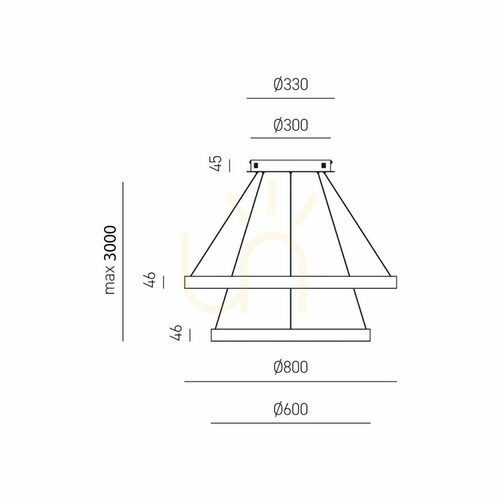 Verifica Lampa suspendată CRISEIDE S/2G FCRSN4, negru, Gea Luce