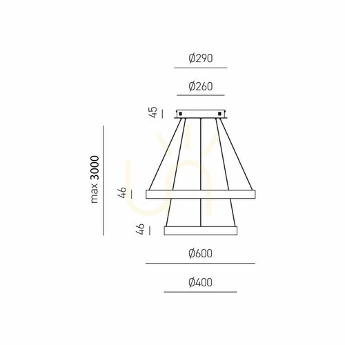 Verifica Lampa suspendată CRISEIDE S/2P FCRSN3, negru, Gea Luce