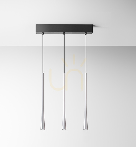 Verifica Lampa suspendată DAFNE S/3P FDA3PA, argintiu mat, Gea Luce
