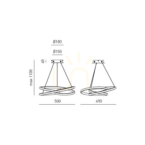 Verifica Lampa suspendată DIVA S/P FDISO1 Gold de la Gea Luce