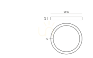 FLOR P/G FFLPN3 – Lampa de tavan neagră de la Gea Luce small 1