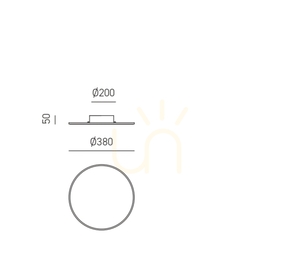 Aplică de perete FORTUNA A/G FFOAO2, auriu mat, Gea Luce small 1