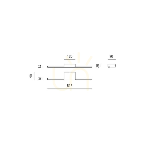 Verifica GAP491C Aplică de perete Gea Luce, negru, IP44
