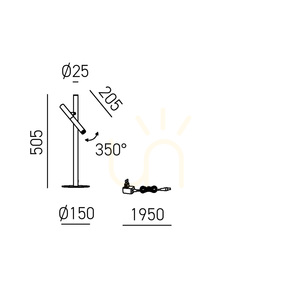 Lampa de masă GLSA40 Gea Luce small 1