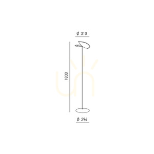 Lampa de podea GPIB01, albă, Gea Luce small 1