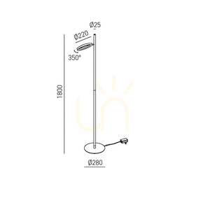 Lampa de podea GPIT31, gri, Gea Luce small 1