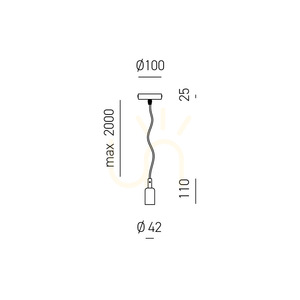 GSO070 Accesoriu pentru abajur alb Gea Luce small 1
