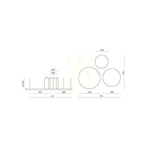 Verifica Lampa suspendată CRISEIDE SS/3D FCRSO12, auriu mat, Gea Luce