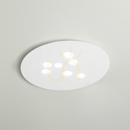 Verifica Luna P/G FLUPB3, plafonieră, alb, Gea Luce
