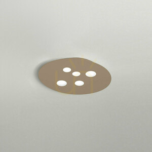 Luna P/M FLUPT2, plafonieră, gri-maro, Gea Luce small 0