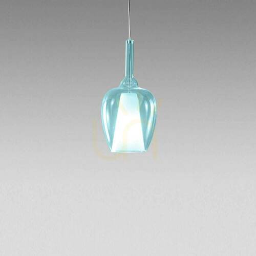 Verifica Lampa suspendată OFELIA S/10 MINI FOFSB10M, albastru transparent, Gea Luce