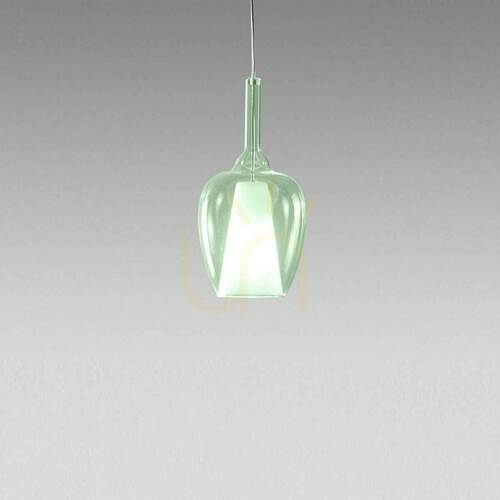 Verifica Lampa suspendată OFELIA S/10 MINI FOFSV10M, verde transparent, Gea Luce