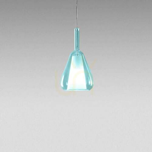 Verifica Lampa suspendată OFELIA S/11 MINI FOFSB11M, albastru transparent, Gea Luce