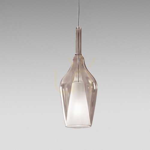 Verifica Lampa suspendată OFELIA S/12 FOFSA12, transparent fumuriu, Gea Luce