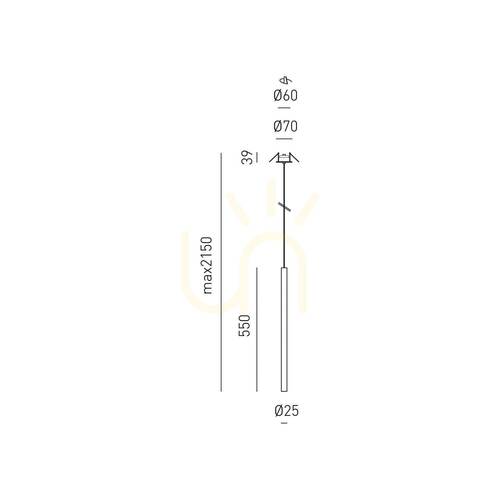 Verifica THALASSIA SG/I FTHSN2I Lampa suspendată „Black Gea Luce”