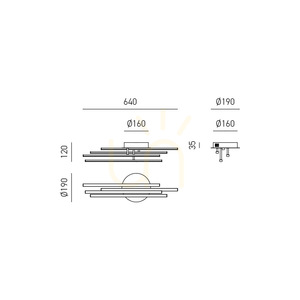 Lampa de tavan FTUPN4 de la Gea Luce small 1
