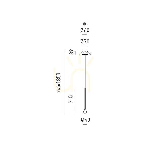 Verifica Lampa suspendată URSULA SP/I FURSO1I Gold de la Gea Luce