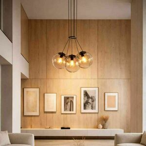 Lustră suspendată s.luce Orb, 3 globuri din sticlă, cupru, 3xE27, Ø40 cm small 0