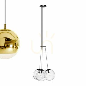 Lustră suspendată s.luce Orb, 3xE27, sticlă maro, Ø30 cm 10 Lustră suspendată s.luce Orb, 3xE27, sticlă maro, Ø30 cm small 10