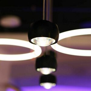 Lampă suspendată LED s.luce Beam, 5 lumini, 120 cm, 40 W, 3000 K, neagră, dimabilă 2 Lampă suspendată LED s.luce Beam, 5 lumini, 120 cm, 40 W, 3000 K, neagră, dimabilă small 2