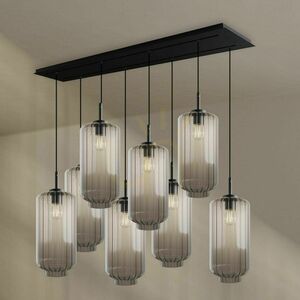 Lustră suspendată s.luce Velo, 8 becuri E27, 2 rânduri, 160 cm, sticlă multicoloră 4 Lustră suspendată s.luce Velo, 8 becuri E27, 2 rânduri, 160 cm, sticlă multicoloră small 4