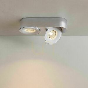 Spot LED de tavan cu 2 lumini s.luce Santa Duo, 22 W, 2700 K, argintiu, reglabil și dimabil small 14