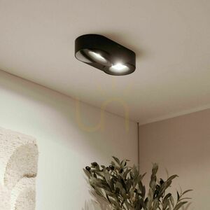 Spot LED de tavan cu 2 lumini s.luce Santa Duo, 22 W, 2700 K, argintiu, reglabil și dimabil small 2