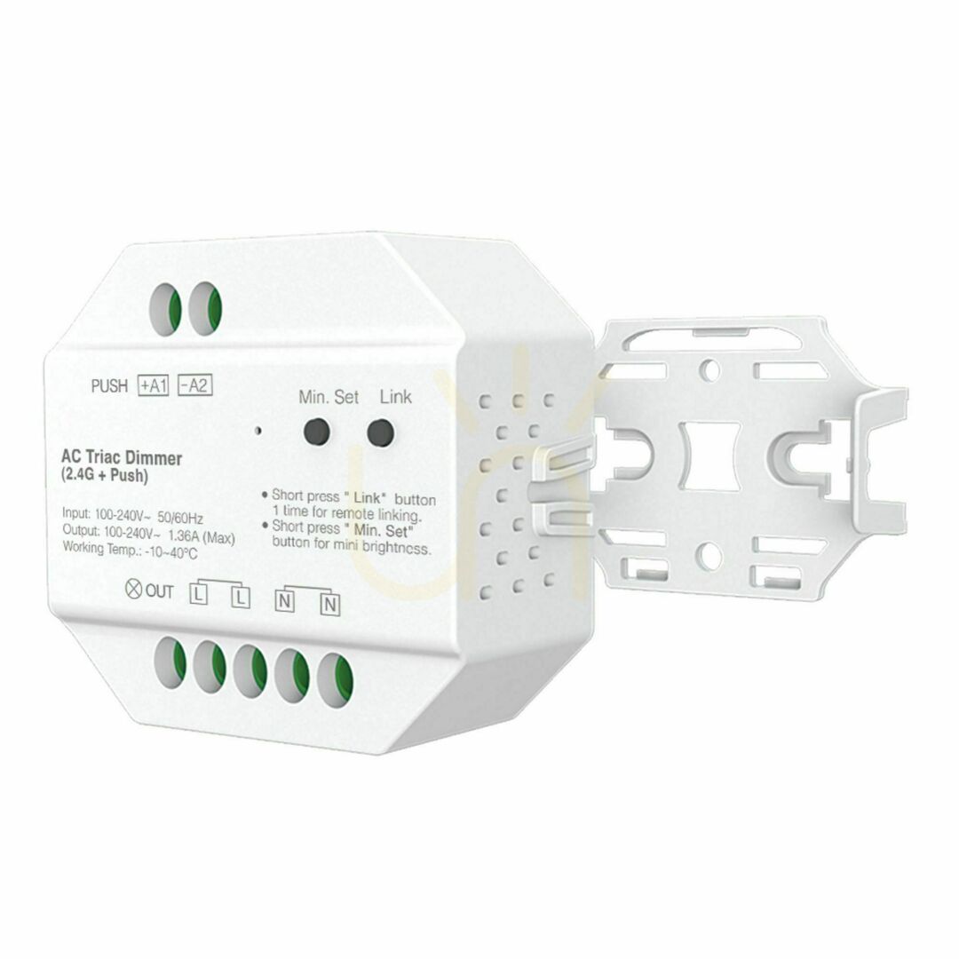 previzualizare Set variator de lumină s.luce Smart-Dim-Set, 4 zone, 230 V, cu telecomandă, alb Set variator de lumină s.luce Smart-Dim-Set, 4 zone, 230 V, cu telecomandă, alb