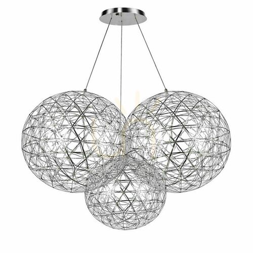 Verifica Lustră LED s.luce Atom Cluster, crom, Ø 70 cm, 16,2 W, 3000 K