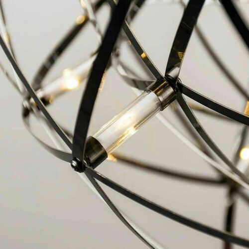 Verifica Lustră LED s.luce Atom Cluster, 7 lumini, neagră, 37,8 W, 3000 K