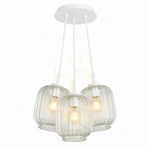 Lustră suspendată s.luce Velo Cluster, sticlă multicoloră, 3xE27, abajururi Ø20 cm small 11