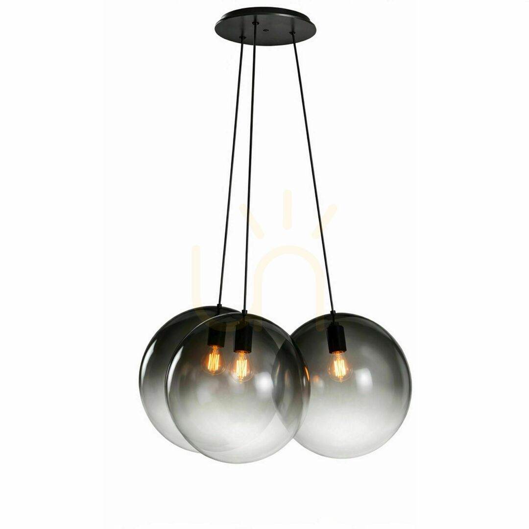 Verifica Lustră suspendată s.luce Orb Cluster, 3xE27, sticlă transparentă, 3xØ20 cm Lustră suspendată s.luce Orb Cluster, 3xE27, sticlă transparentă, 3xØ20 cm