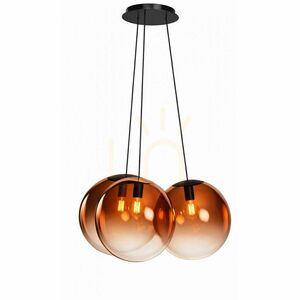 Lustră suspendată s.luce Orb Cluster, 3xE27, sticlă transparentă, 3xØ20 cm 8 Lustră suspendată s.luce Orb Cluster, 3xE27, sticlă transparentă, 3xØ20 cm small 8