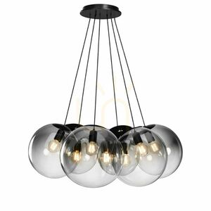 Lustră suspendată s.luce Orb Cluster, 7 lumini E27, sticlă și metal, cupru, Ø 20 cm 4 Lustră suspendată s.luce Orb Cluster, 7 lumini E27, sticlă și metal, cupru, Ø 20 cm small 4
