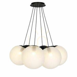 Lustră suspendată s.luce Orb Cluster, 7 globuri din sticlă, albă, 7 x E27, Ø 20 cm 1 Lustră suspendată s.luce Orb Cluster, 7 globuri din sticlă, albă, 7 x E27, Ø 20 cm small 1