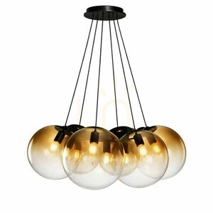 Lustră suspendată s.luce Orb Cluster, albă, 7 globuri din sticlă Ø20 cm, 7 x E27 small 6
